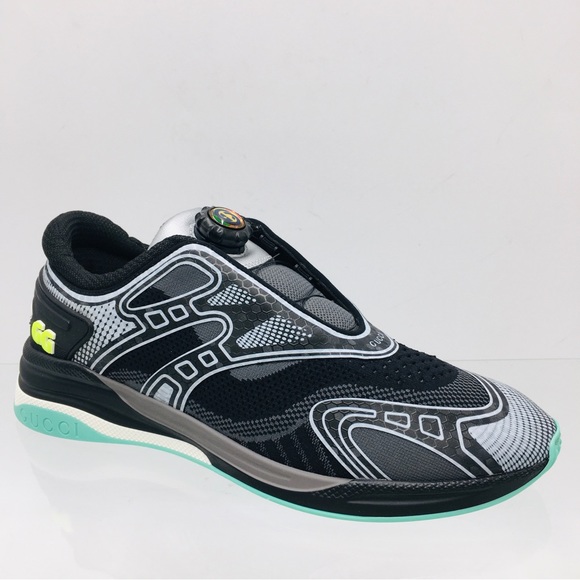 Gucci Ultrapace R Sneakers- Yellow/ Grey- 623109 - Picture 2 of 14